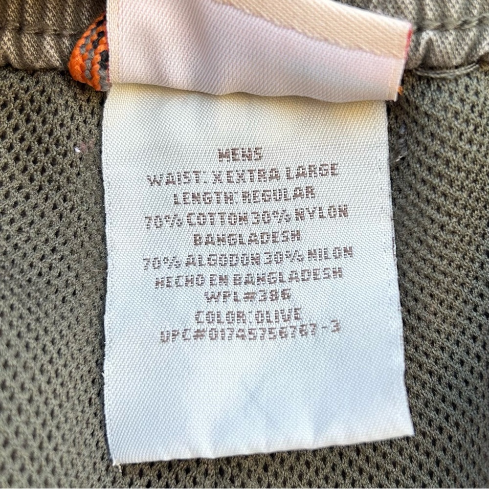 Men's Olive Cargo Pants XL  Mesh Lined Hiking Camping Wear OuterRim Adventurer - Picture 9 of 10